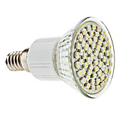 E14 4w 60x3528 SMD 300 350lm 6000-6500k natural de luz blanca LED Bombilla (220-240v)