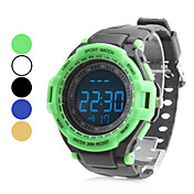 Unisex Rubber Digital LED Wrist Cycling Sports Watch (Black)