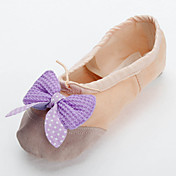 Beautiful Handmade Canvas With Butterfly Dance Shoes Split-sole Ballet Slipper For Kids