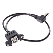 USB-B mâle vers USB-B Câble adaptateur femelle Extend