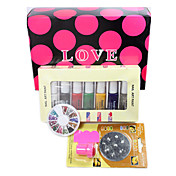 Nail Art Print Color Printing Stamp Polish Machine Combination Kit one SET(M)