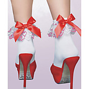 Moda de mulheres bonitas Meias Bow