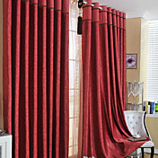 (Two Panels) Clsaaic Floral Embossed Blackout Curtains