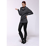 AYIASHA Retro Loose Wool Otter Rabbit Fur Sweater with Decorated Belt (Length:72,Bust:48x2,Waist:40x2CM)