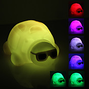 Raffreddare a forma di tartaruga luce colorata notte LED (3xAG13)
