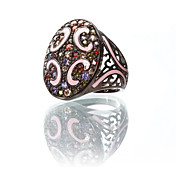 Gorgeous 23K Gold Plated Cubic Zirconia Ring