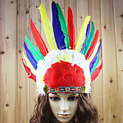 Indian Style Colorful Feather Holiday Headpiece