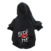 Bite Me Style Fleeces Hoodies for Dogs(Black,XS-L)