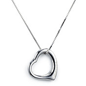 Personlized 925 Cuore in argento con collana ametista
