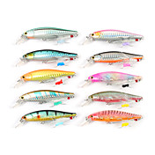 Bait Minnow plastique dur Leurre 80mm 9.5g (couleur aléatoire)