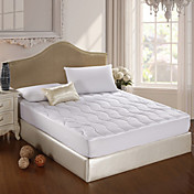 230T Solid Microfiber With Wave Quilting Mattress Pad