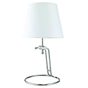 40W Light Metal Antique Table avec abat-jour en tissu Inspired