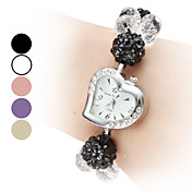 Kvinder Justerbar Band Style Plastic Analog Quartz Bracelet Watch (Assorterede farver)