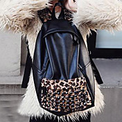 vrouwen leopard klinknagel decor rugzak