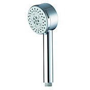 Single Function Circle Chrome Finish ABS Handle Shower Head