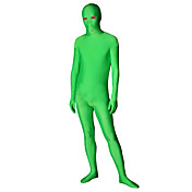 Verde Unisex Lycra Zentai Open Eye Traje
