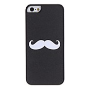 White Mustache Pattern Hard Case for iPhone 5