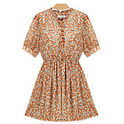 ALAN chiffon Skater Dress in Floral Print