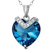 Elegant 925 Silver med Crystal Dame halskæde