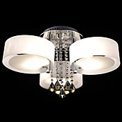 40W Elegant Acrylic Crystal Flush Mount Light with 10 Lights