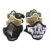 Multi-Color traspirante Airsoft in acciaio inox Skull Mask Mesh (colori assortiti)