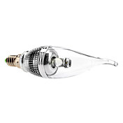Dimmable E14 3W 240-270LM 6000-6500K Natural White Light LED Candle Bulb (85-265V)