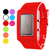 Unisexe Silcone numérique LED poignet Montre sport (couleurs assorties)