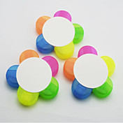 pétales en forme de stylo surligneur 5 couleurs fluo