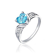 Charming Sterling Silver Topaz Ring(0.85 carat)(6*6mm)
