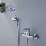 Single Handle Chrome Finish Centerset Shower Faucet