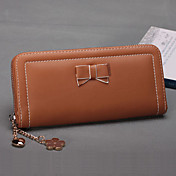 zipper encantador longo carteira das mulheres