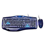 E-3LUE Ergonomic LED Multimedia Advance USB Gaming Combo Keyboard & Mouse