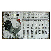 Gedrukt Kunst Vintage Tin Animal Kalender 1212-0158