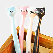 Japonais Cartoon Cat Modèle Gel Pen tête (couleur aléatoire)
