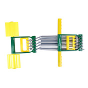 Plastic Handle 5 Springs Detachable Tri-function Pull Expander Muscle Build Stretcher