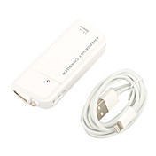 2*AA Emergency Charger Power Bank with LED Light and Lightning Cable for iPhone 5 and iPods