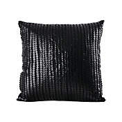 Black Sequins Woolen Cloth Decorative Pillow Cover