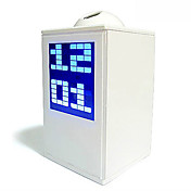 despertador digital reloj calendario proyector tiempo (blanco, 3xAA)