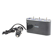 3 Adaptateur allume-cigare cigarette Socket avec port USB et iPhone 4/4S commutateurs et autres
