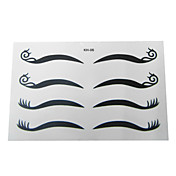 4 paires Cat Autocollants Tempting Fard à paupières Eyeliner