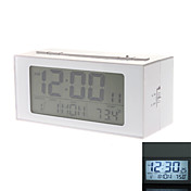 Sensor de luz 5 "digital despertador calendario termómetro (colores surtidos, 2xAA)