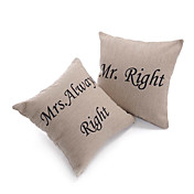 conjunto de dois amantes românticos imprimir fronha decorativo