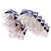 Svart Full-Carbon / / Sharp fiskekrok (5 # -14 #, 6 Kroker / 1 stk, tilfeldig farge)