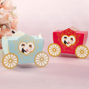 Mignon Boîtes Favor chariot en forme - Lot de 12 (plus de couleurs)