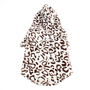 Estilo simples Leopard Polares Hoodies quentes para Cães (XS-L)