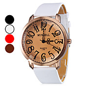 Women's PU Analog Quartz Wrist Watch (Assorted Colors)