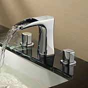 Sprinkle® by Lightinthebox - Two Handles Widespread Solid Brass Bathroom Sink Faucet-Chrome Finish