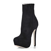 Beautiful Suede Stiletto Heel Ankle Boots With Zipper Party/Evening Shoes