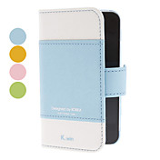 Case en cuir PU K.WIN avec support pour iPhone 4/4S (couleurs assorties)