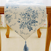 Floral Style Blue color Table Runner